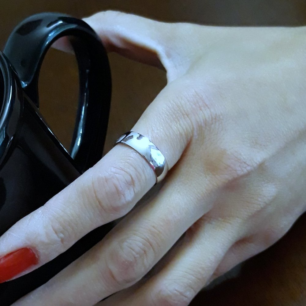 925 Sterling Silver Wedding band for Men or Women